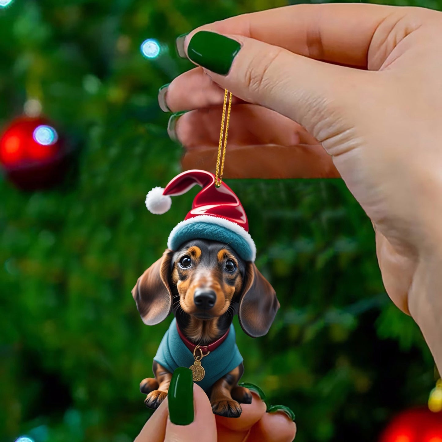 9pcs Acrylic Dachshund Dog