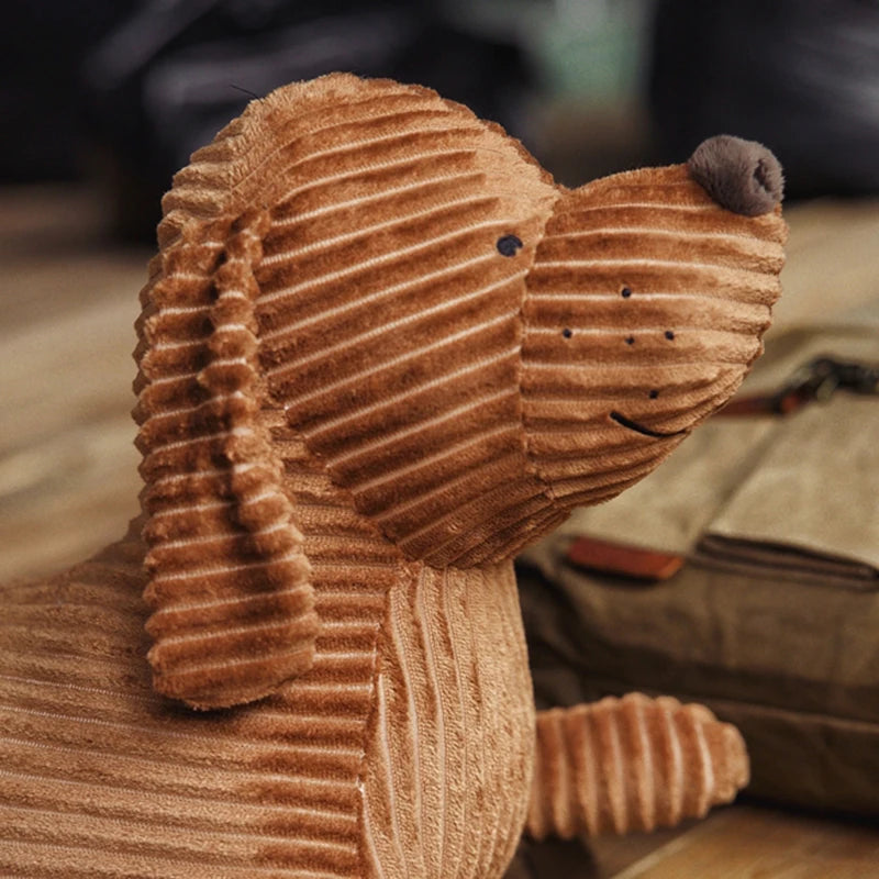 Brown Cute British Short-legged Dachshund Dog Pillow
