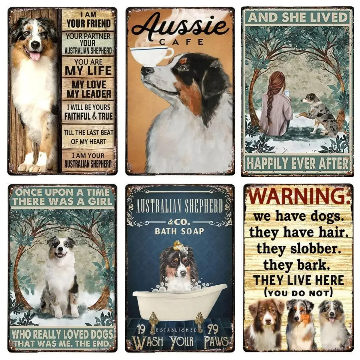 Australian Shepherd Dog Poster