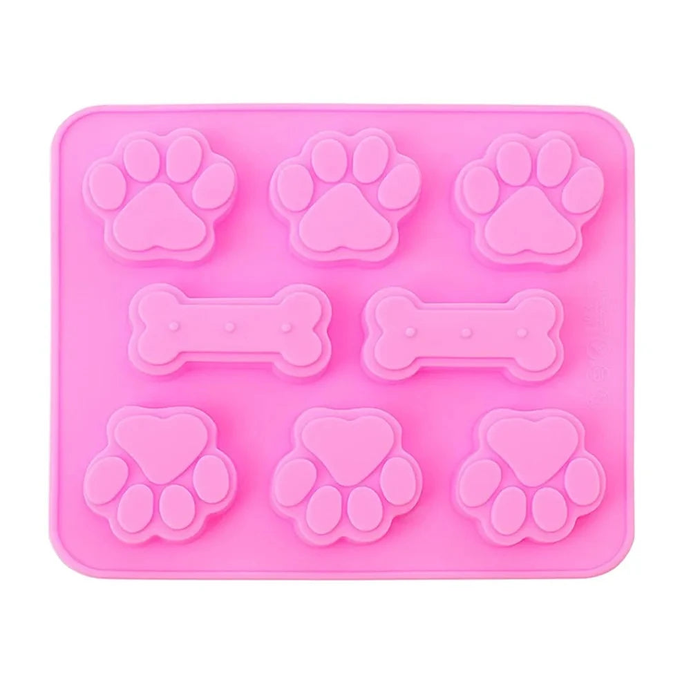 Silicone Paw & Bone Ice Mold for Pet Treats