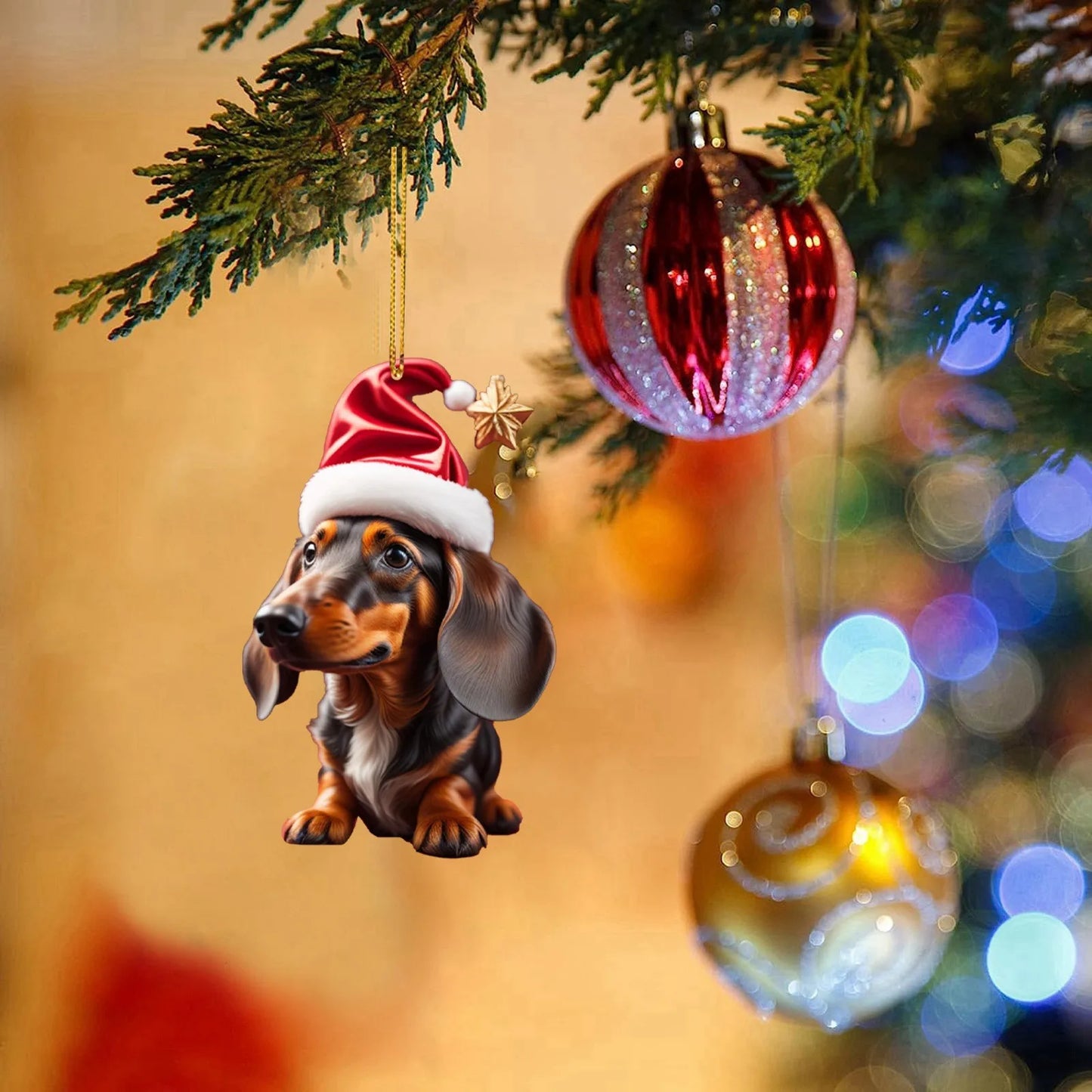 Christmas Dachshund ornaments