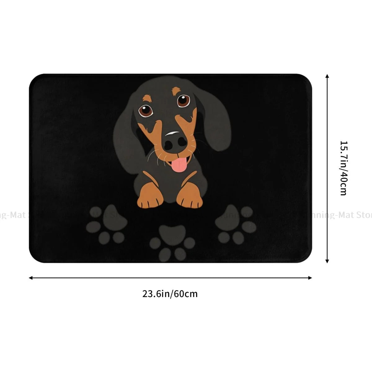 Dachshund Non-slip door mat