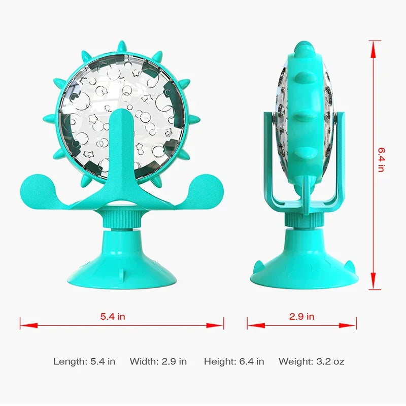 Dog Treat Dispenser Wheel Toy