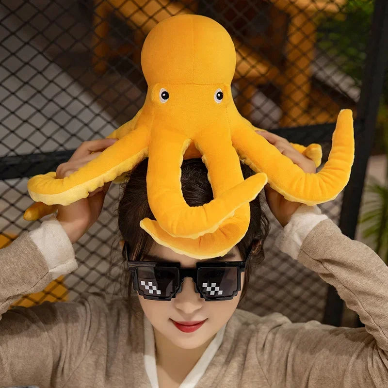 Giant Yellow Octopus Plush Toy