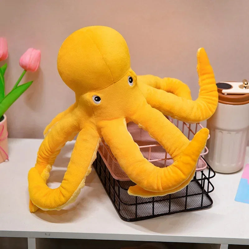 Giant Yellow Octopus Plush Toy