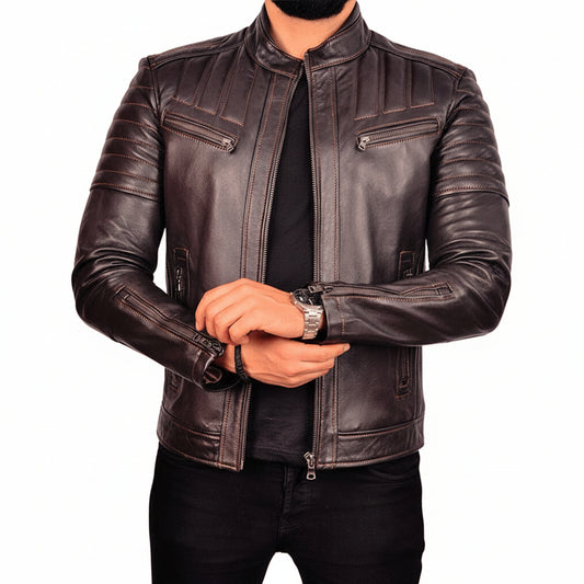 Herren Lederjacke – Echtes Leder