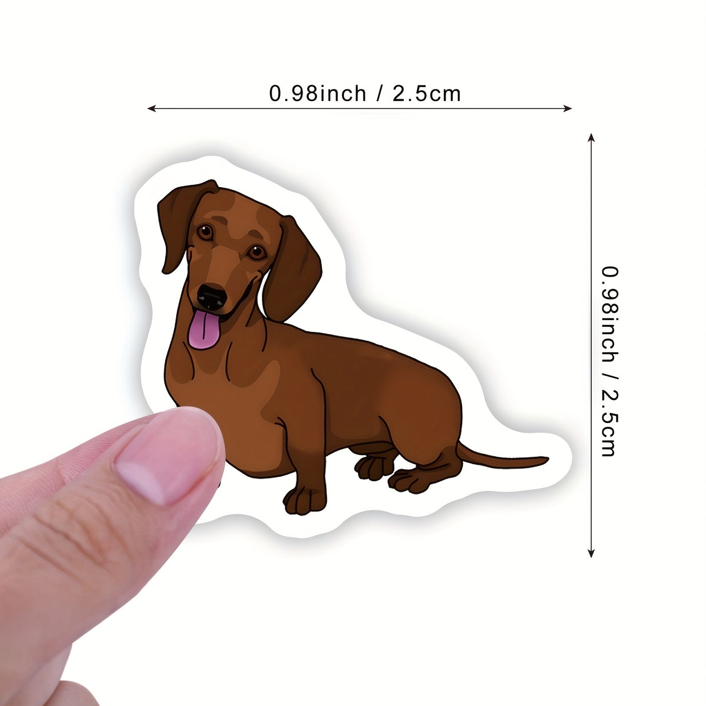 500pcs Dachshund Stickers