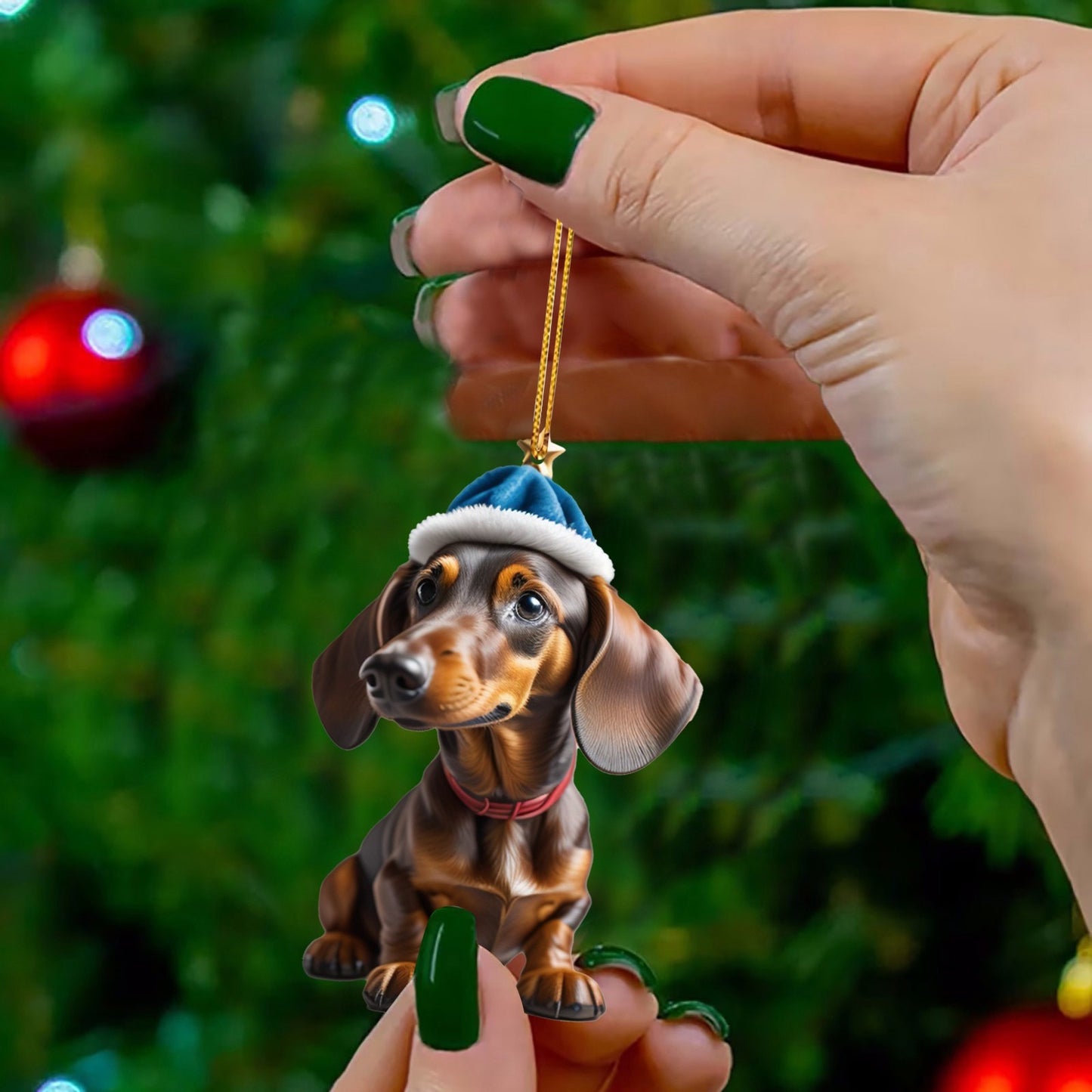 9pcs Acrylic Dachshund Dog