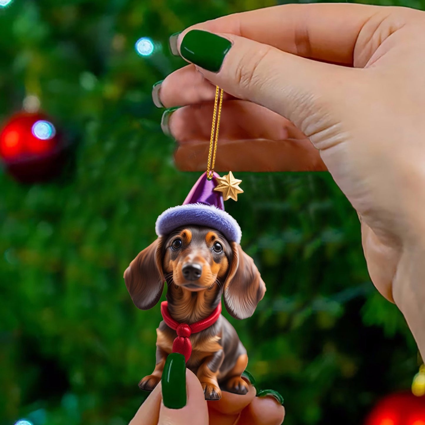 9pcs Acrylic Dachshund Dog