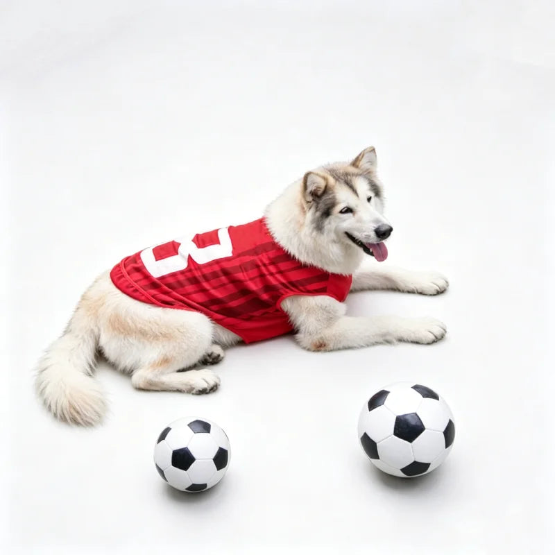 Soccer Star Dog Jersey – Playful Pet Sports Shirt for Dogs