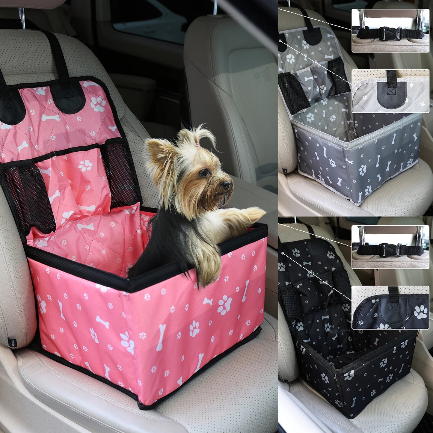 Safe & Comfortable Travel Seat for Small Dogs