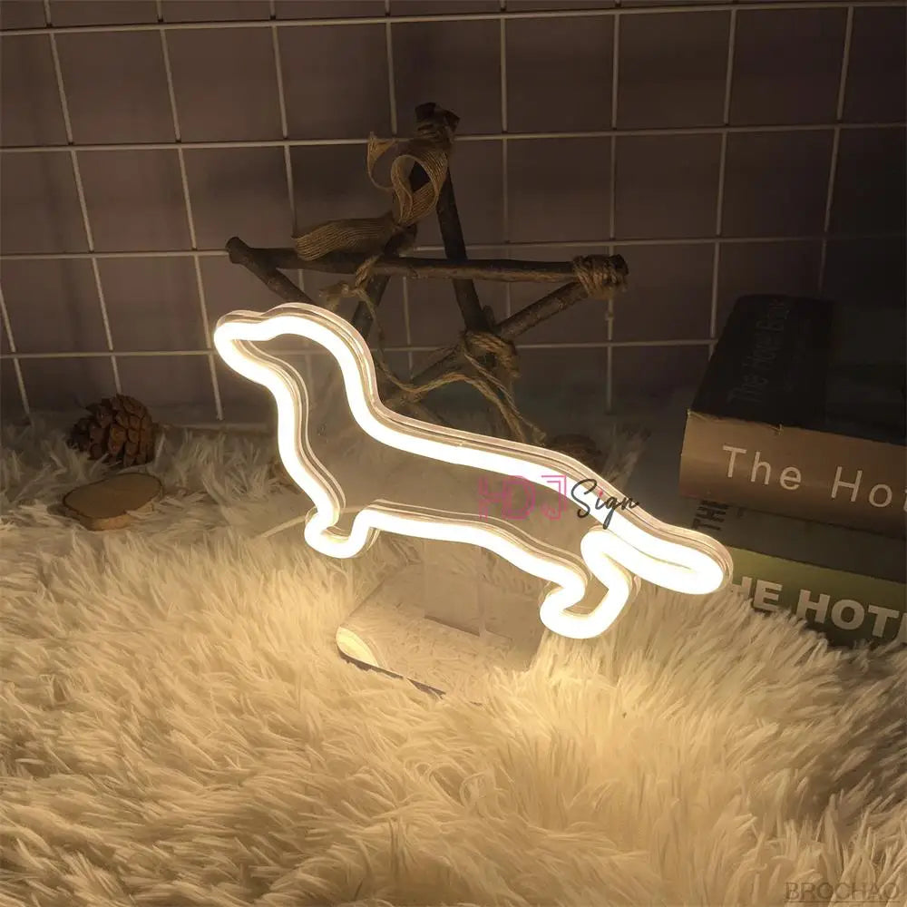 Dachshund Dog Neon Light