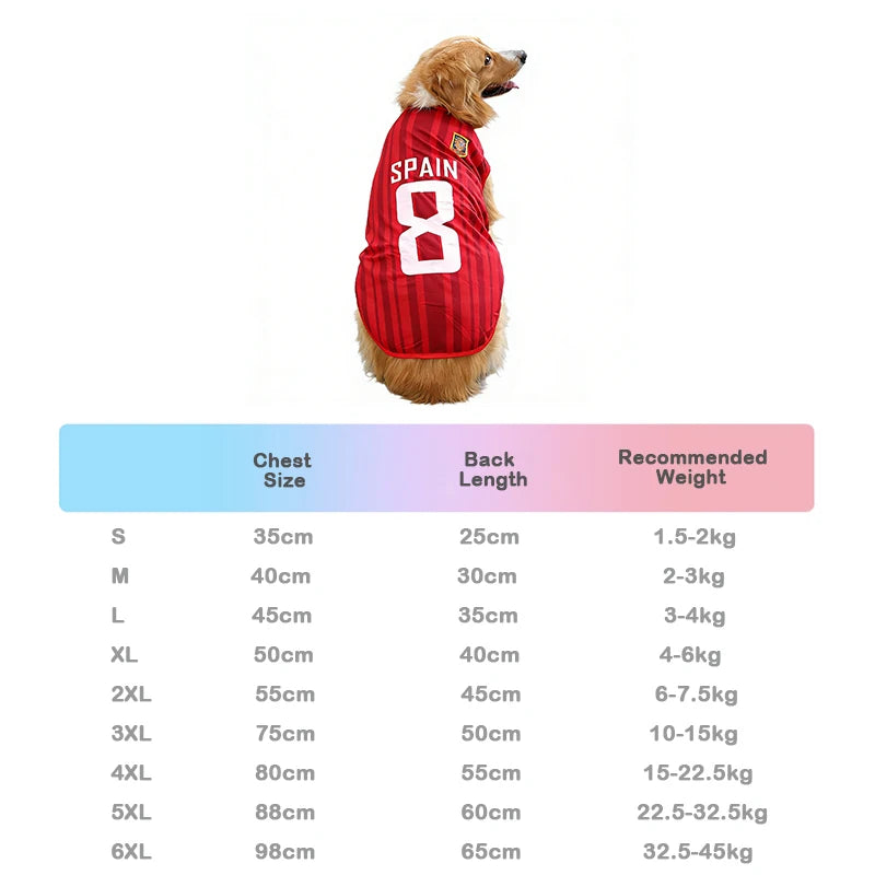 Soccer Star Dog Jersey – Playful Pet Sports Shirt for Dogs