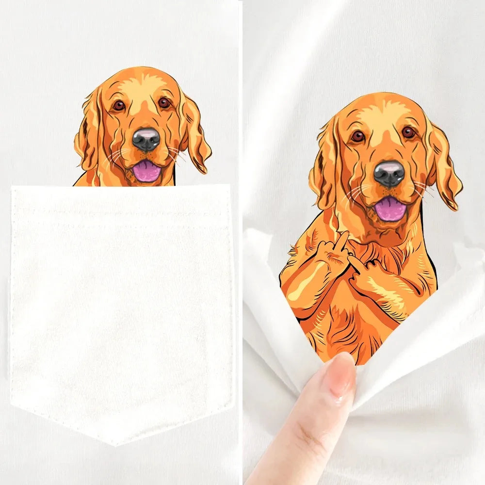 Golden Retriever Pocket Puppy Surprise T-Shirt