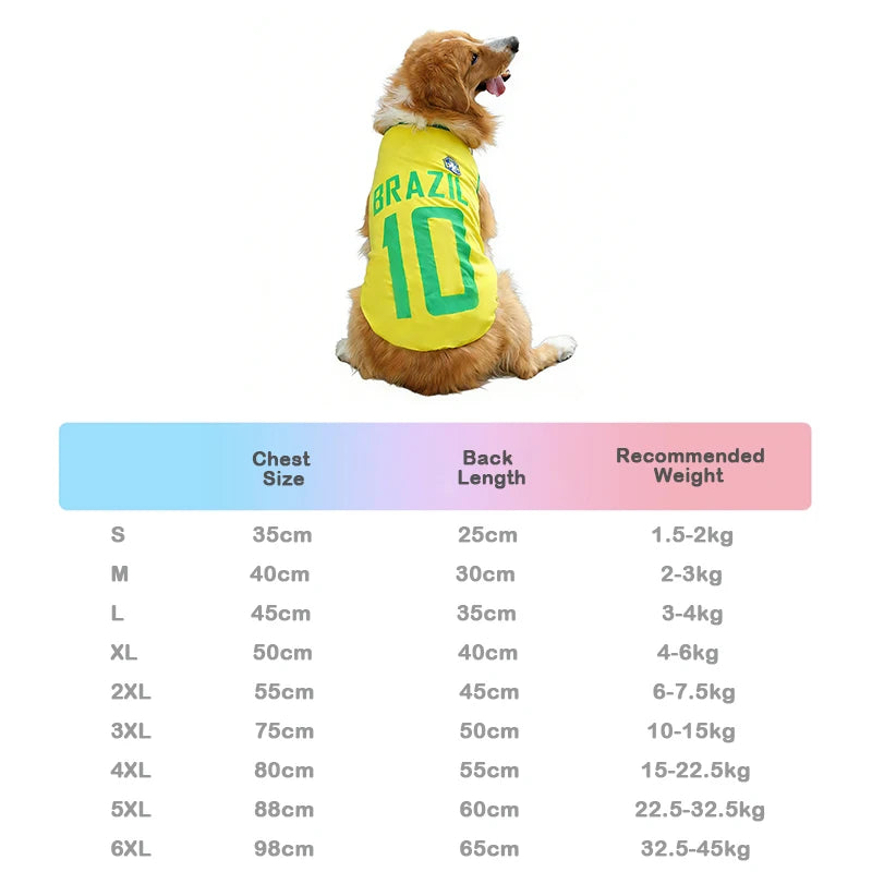 Soccer Star Dog Jersey – Playful Pet Sports Shirt for Dogs