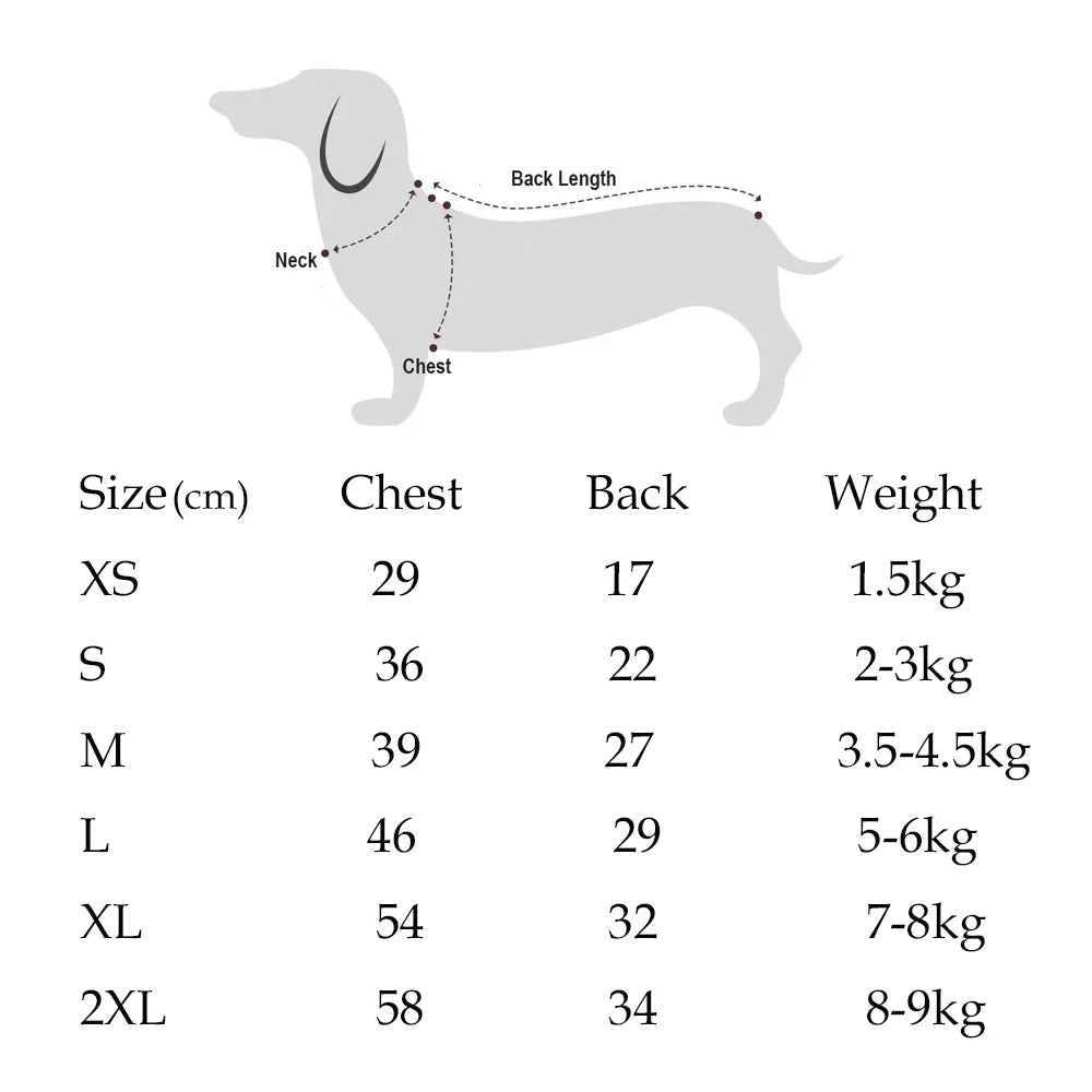 Soft Pajamas for Dachshund Dogs