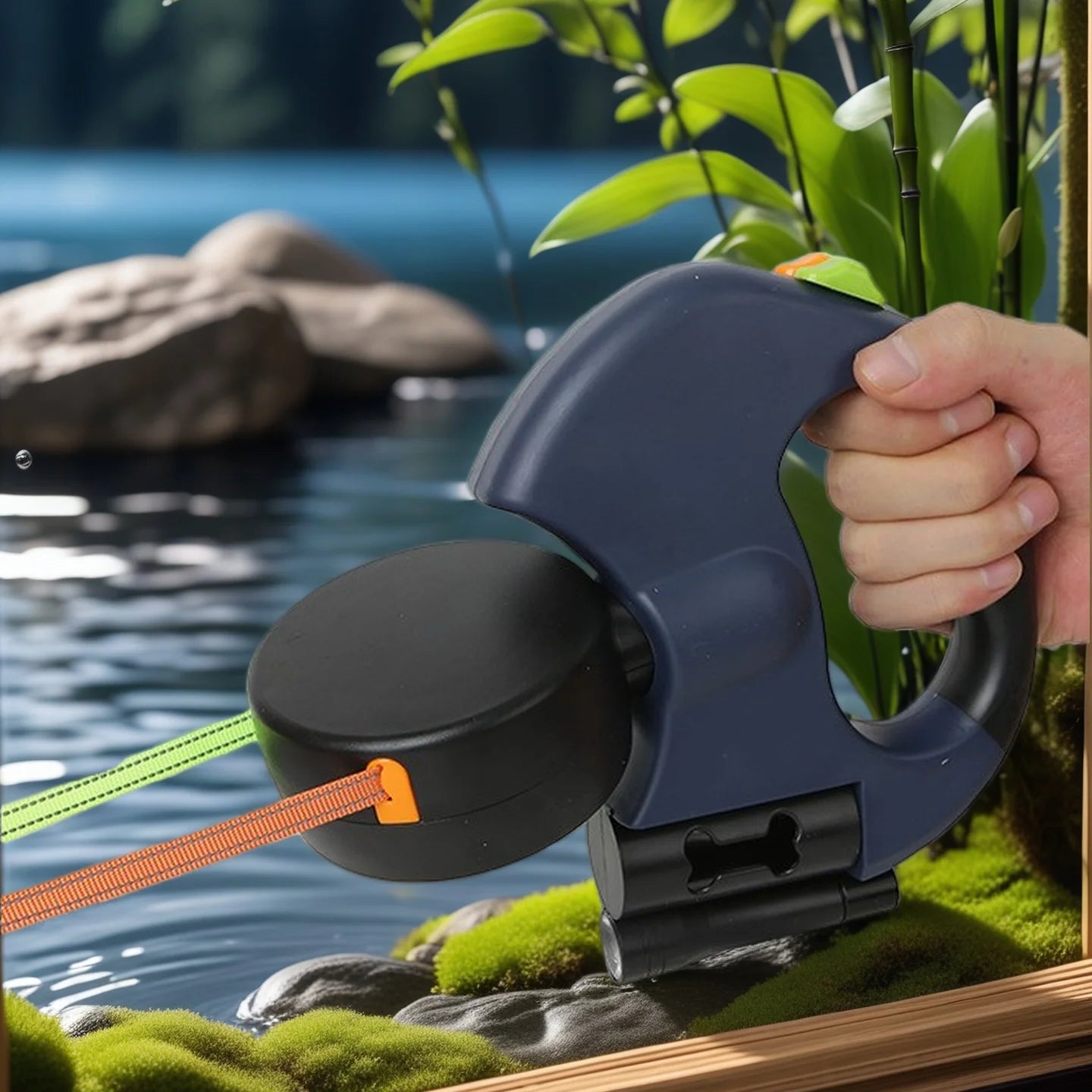 Ultimate 2 Dog Leash – Retractable, No Tangle, LED & Full Control