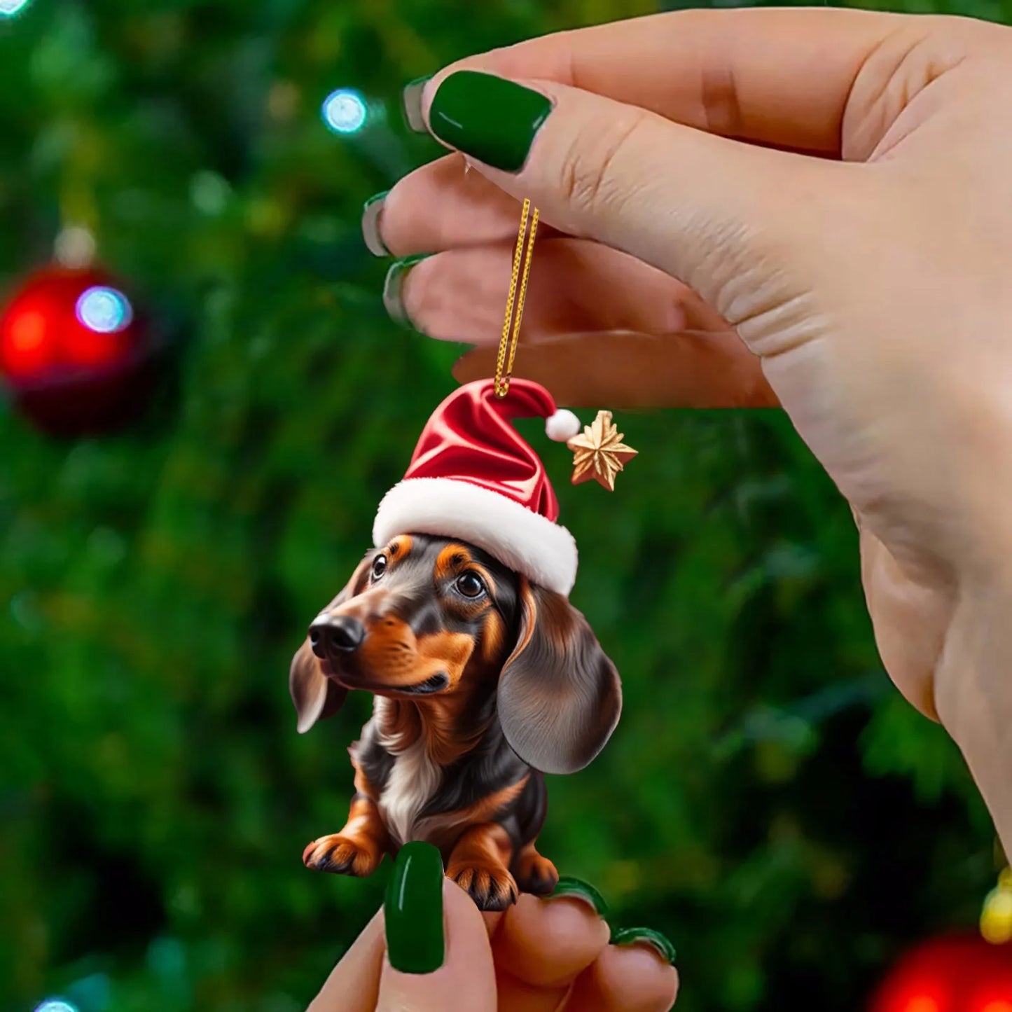 Christmas Dachshund ornaments