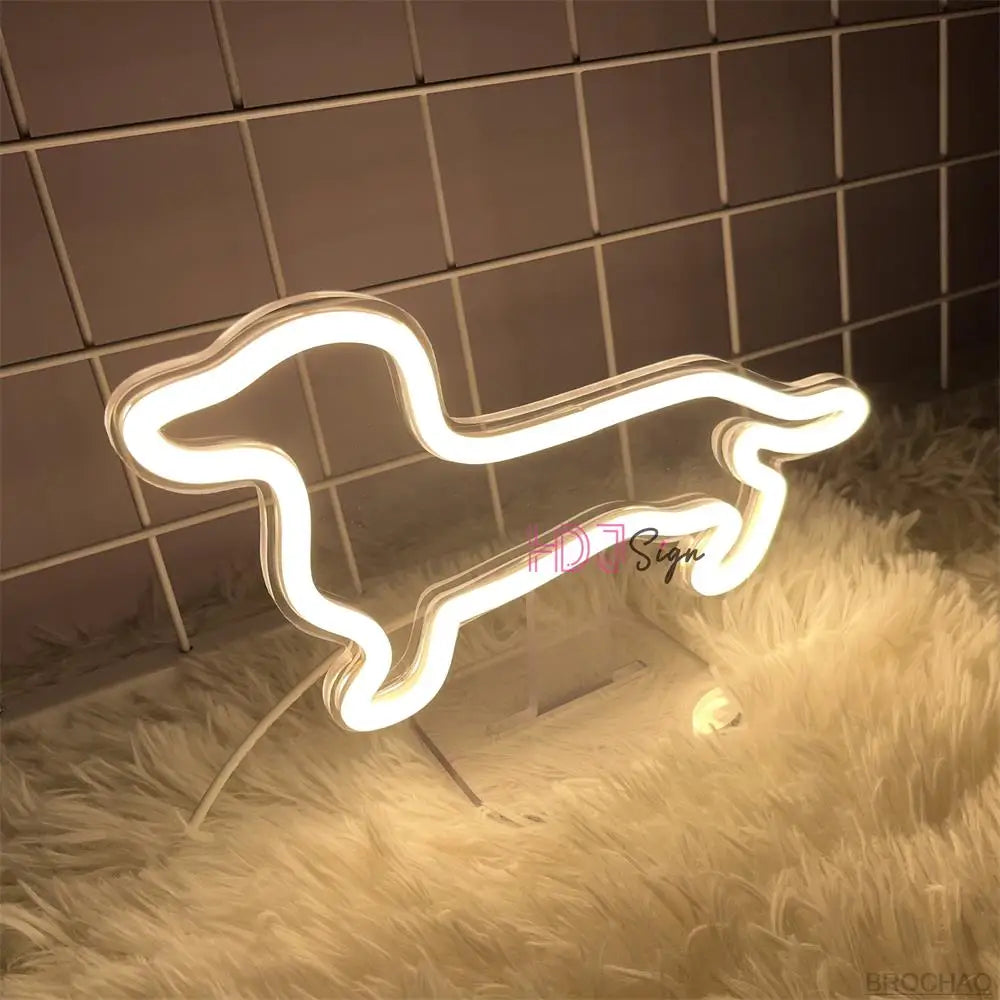 Dachshund Dog Neon Light