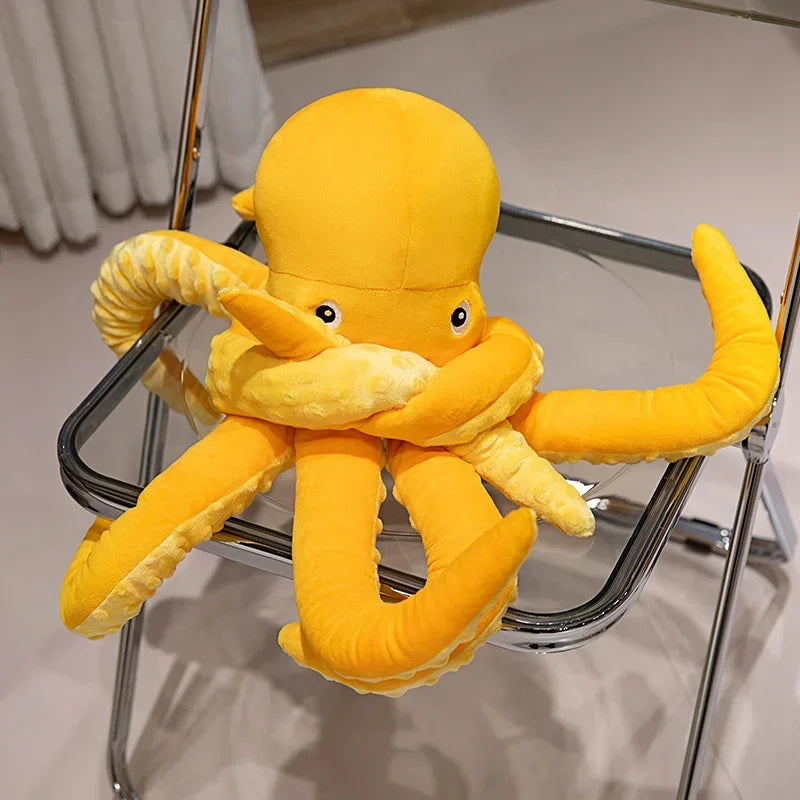 Giant Yellow Octopus Plush Toy
