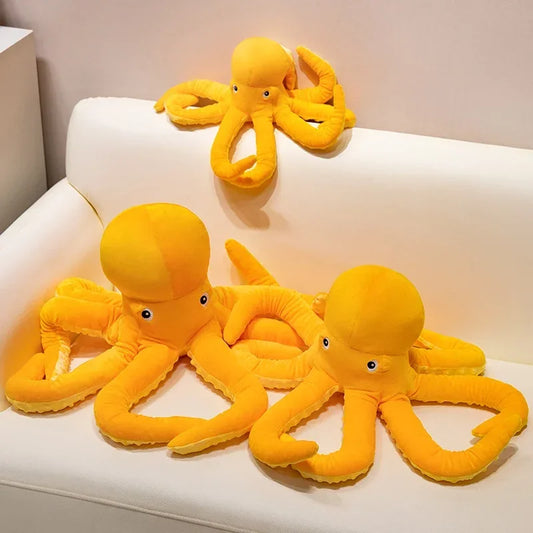Giant Yellow Octopus Plush Toy