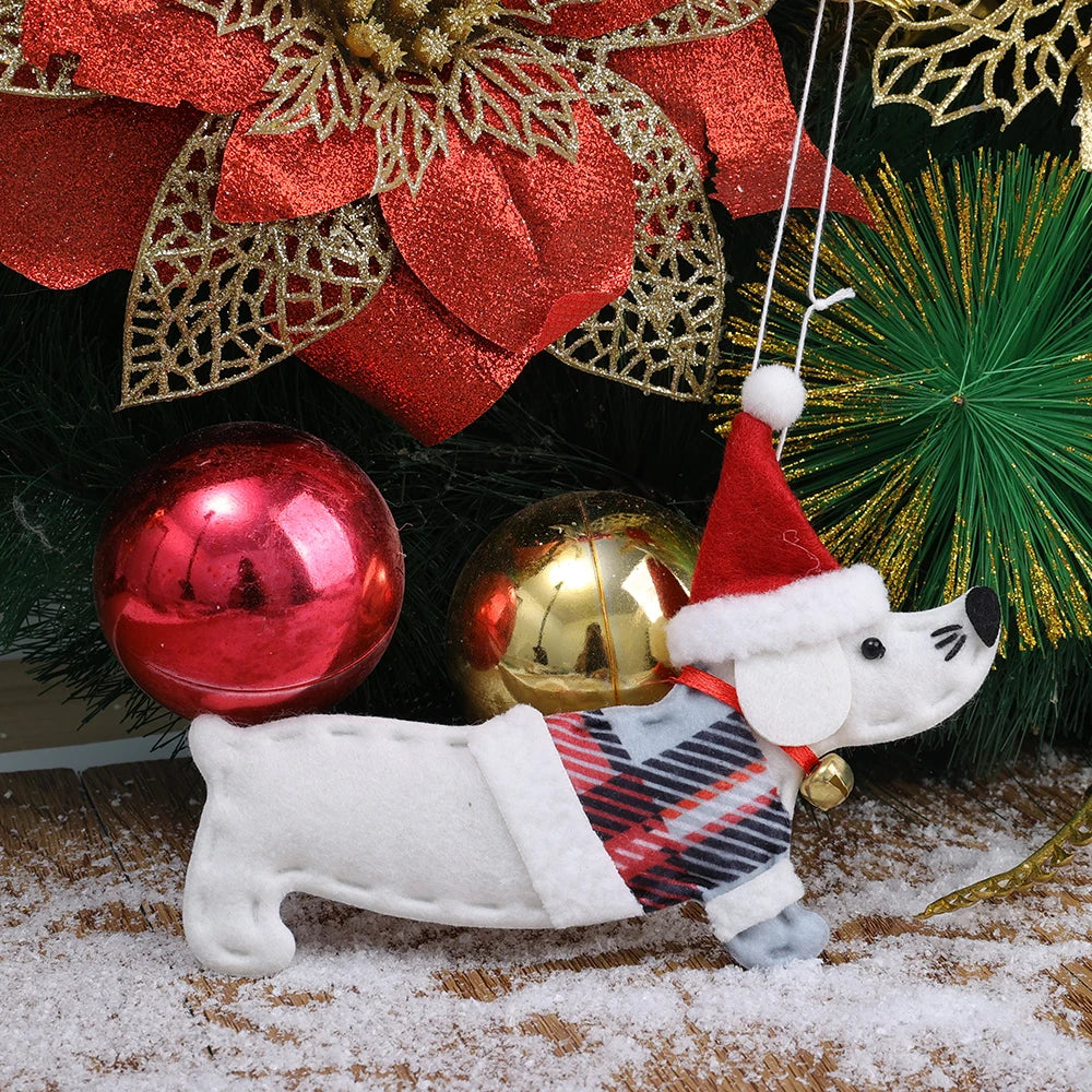 Christmas Tree Dachshund Puppy Pendant