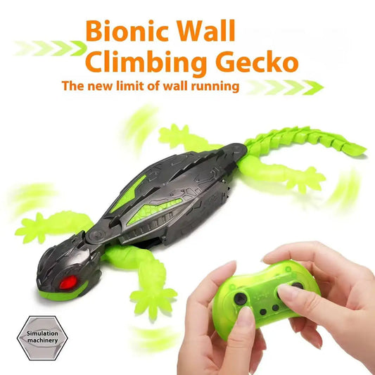LED Eyes 360° Spin RC Robot Lizard Climbs up Walls