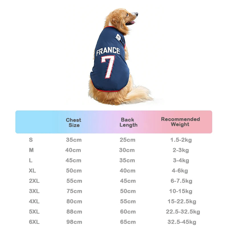 Soccer Star Dog Jersey – Playful Pet Sports Shirt for Dogs
