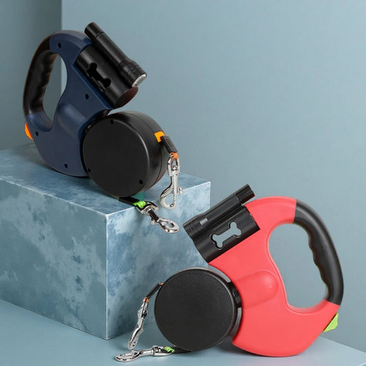 Ultimate 2 Dog Leash – Retractable, No Tangle, LED & Full Control