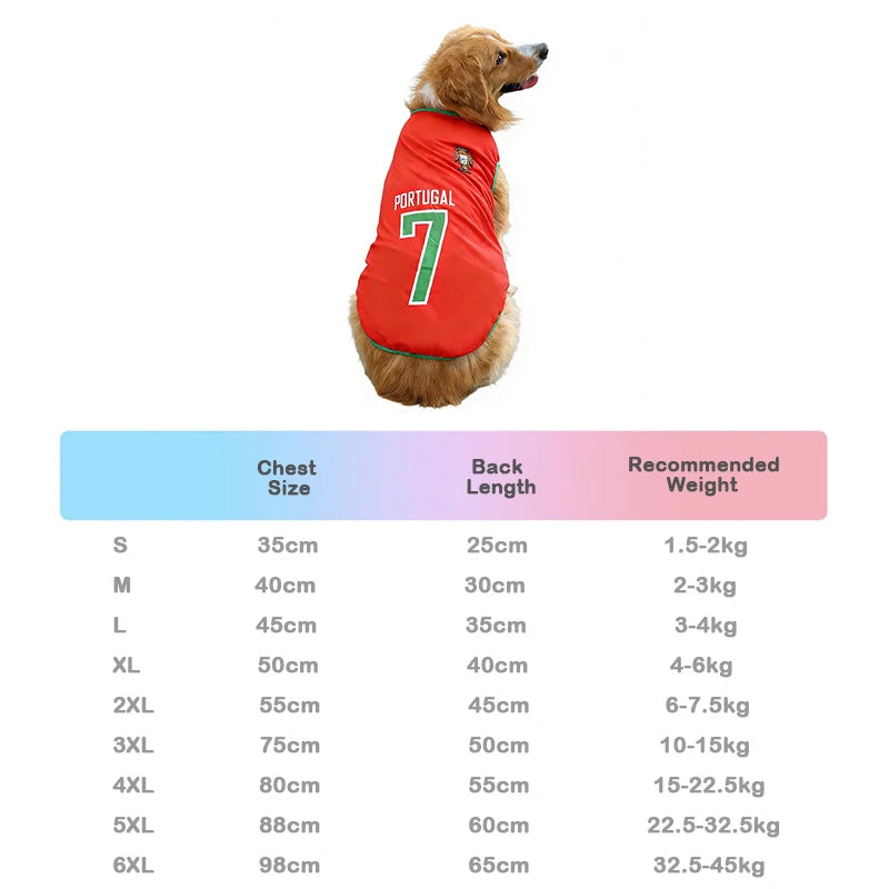 Soccer Star Dog Jersey – Playful Pet Sports Shirt for Dogs