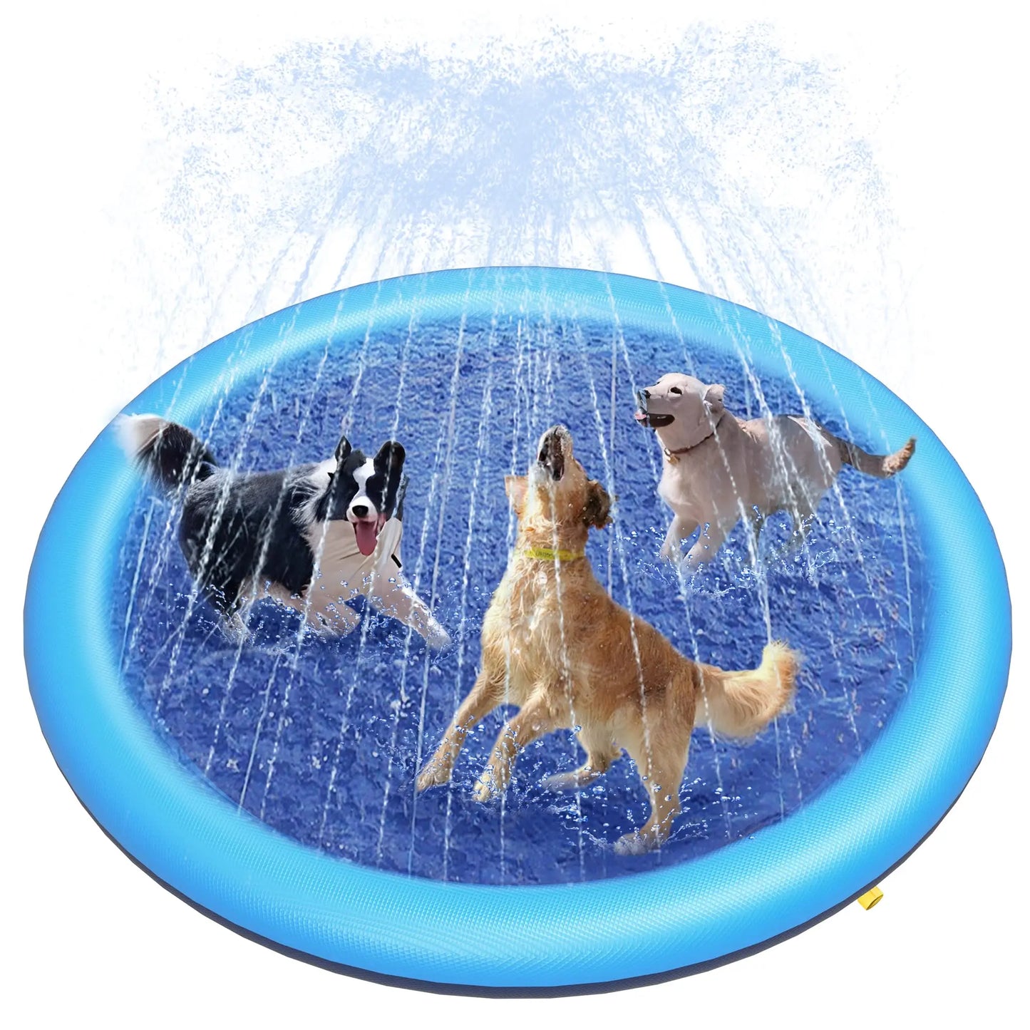 Outdoor Dog Splash Pad – Interactive Sprinkler Pool for Pets & Kids