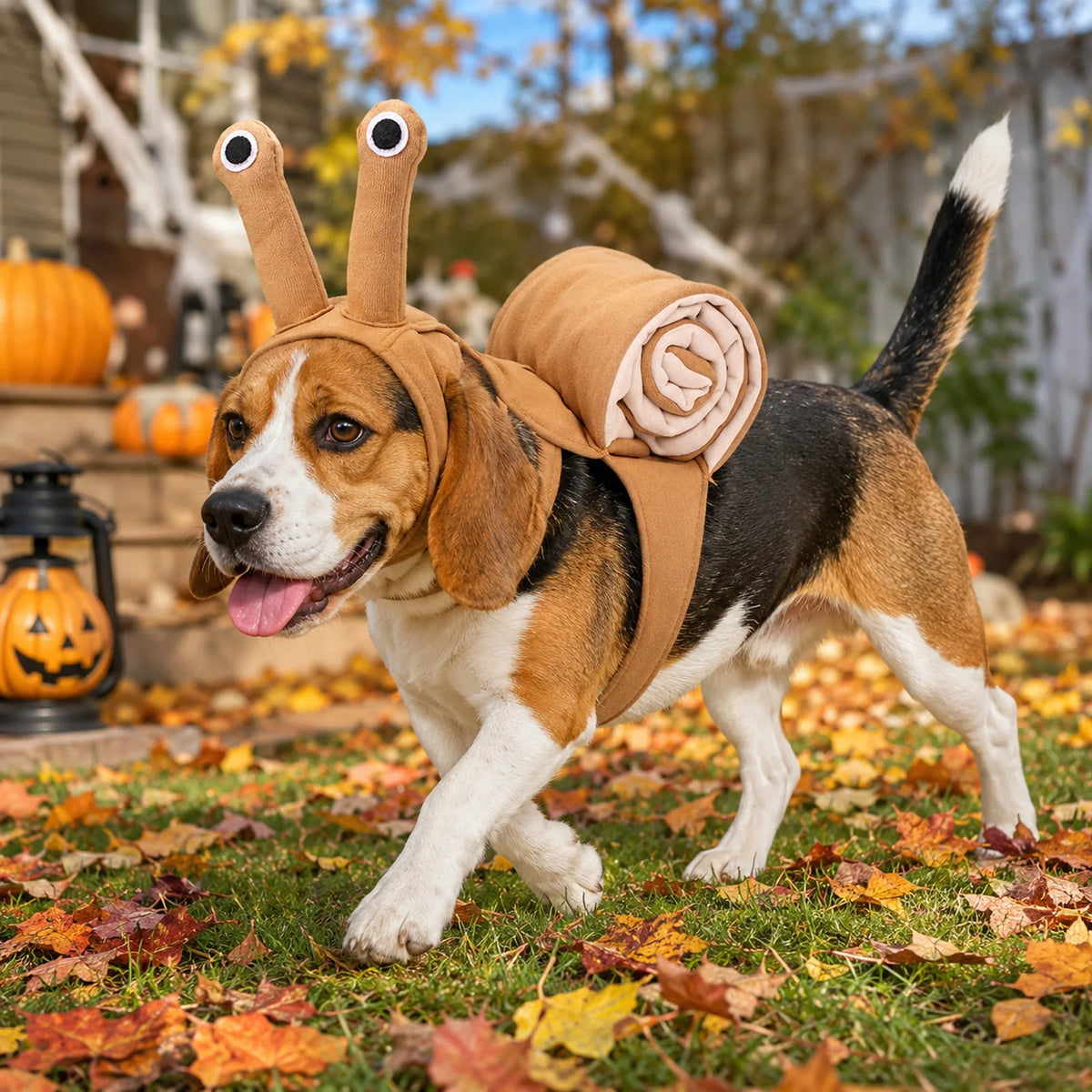 Dachshund Snail Costume – Cute Cozy Pet Halloween Outfit