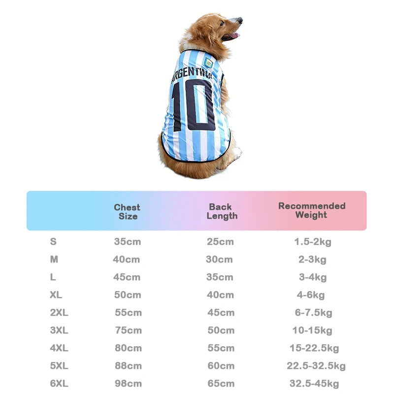 Soccer Star Dog Jersey – Playful Pet Sports Shirt for Dogs